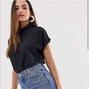 ASPS Short Sleeved High Neck Top